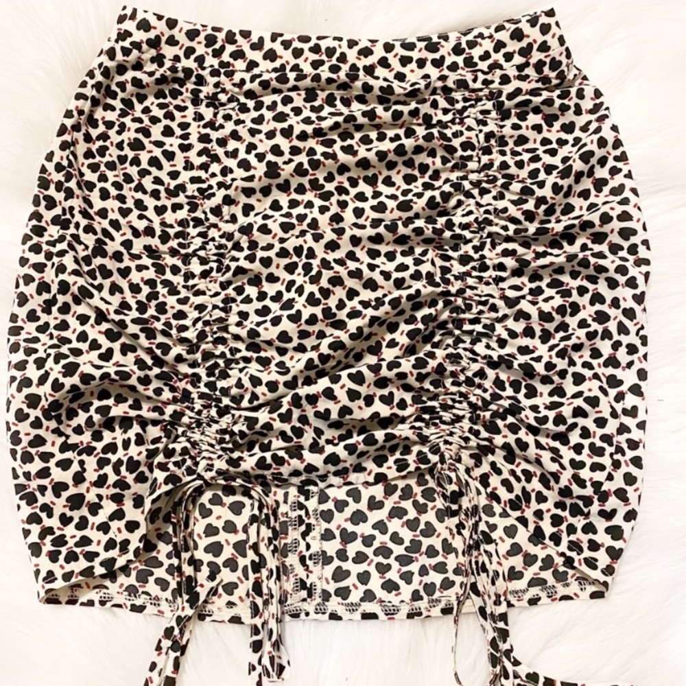 Heart Print Skirt